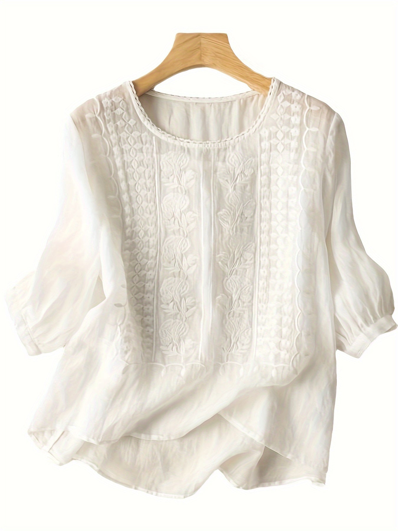 NATALIE – TIMELESS ELEGANCE EMBROIDERED BLOUSE