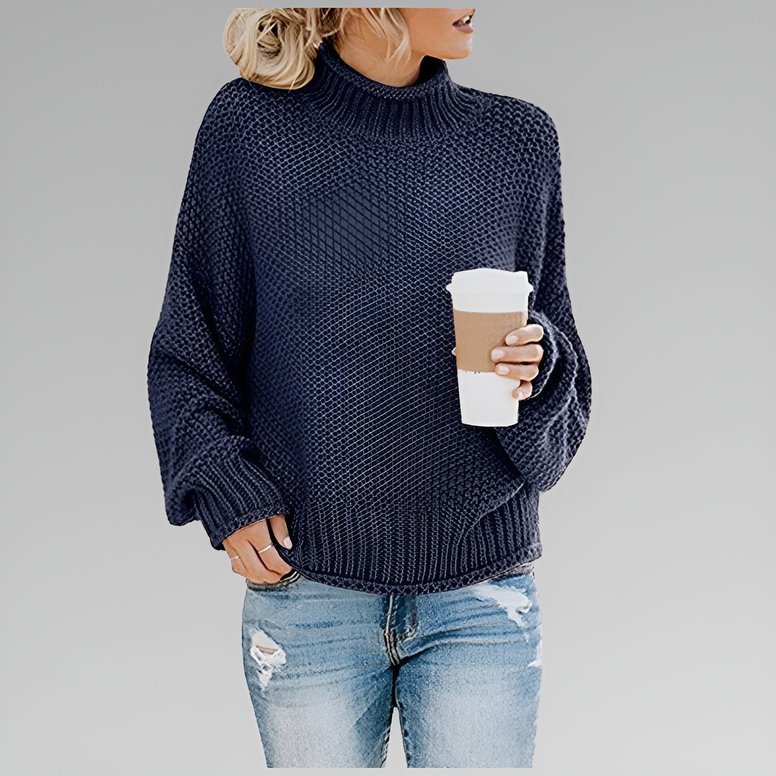 AUBREY – RELAXED CHARM KNIT SWEATER
