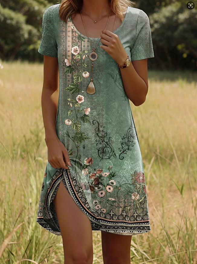 Mabel™ - Trendy Ethnic Printed Summer Dress