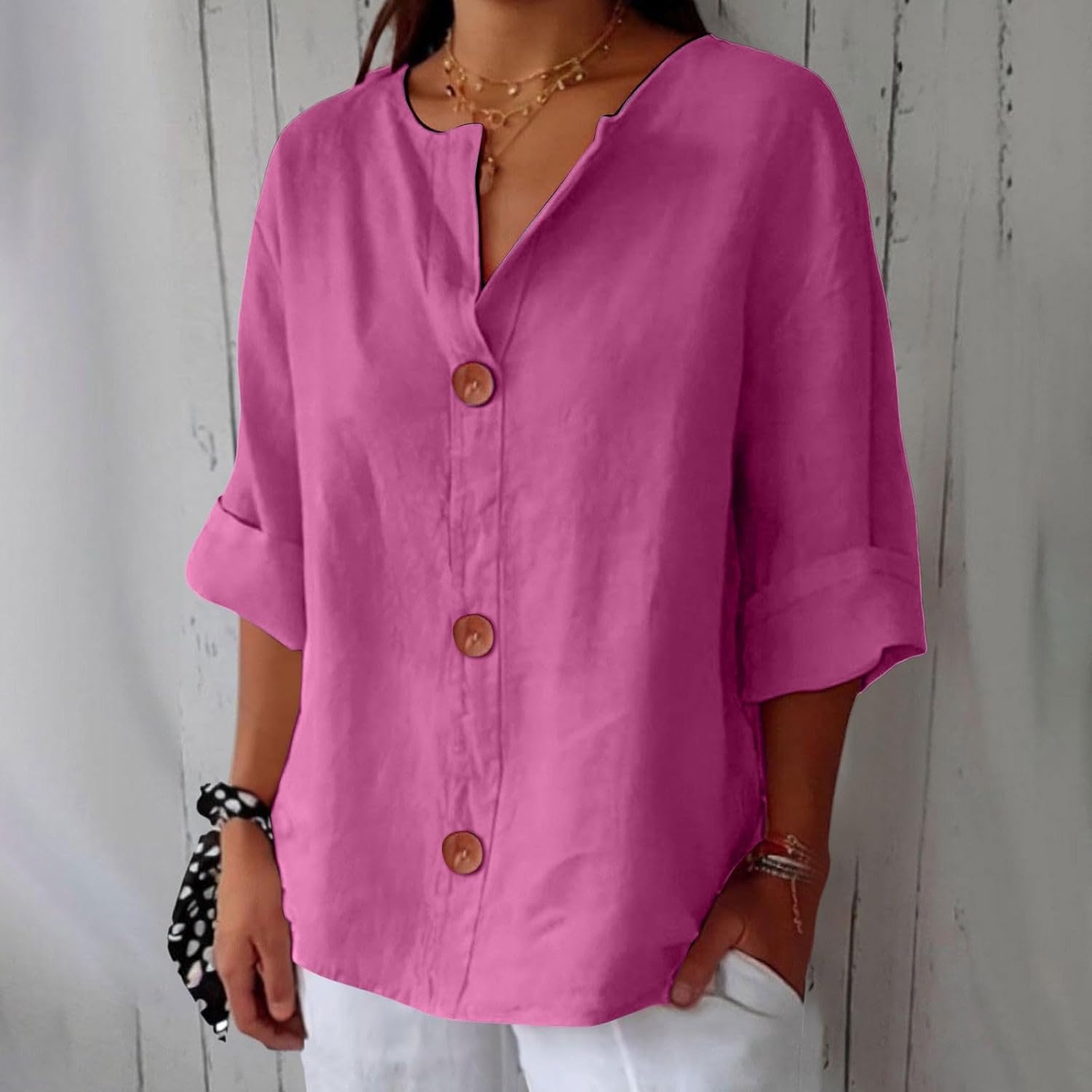 JULIA – RELAXED CHIC BUTTON BLOUSE