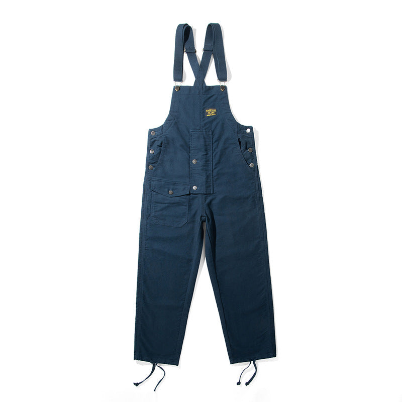 Unisex Moleskin Dungarees with Drawstring