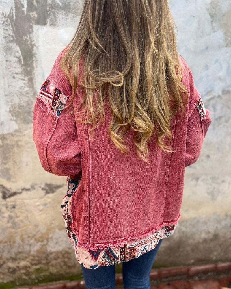 EVA - Premium Denim Patchwork Casual Jacket