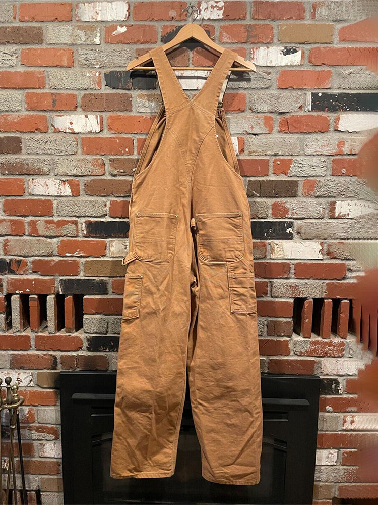 Men's Canvas Dungarees with Relaxed Fit