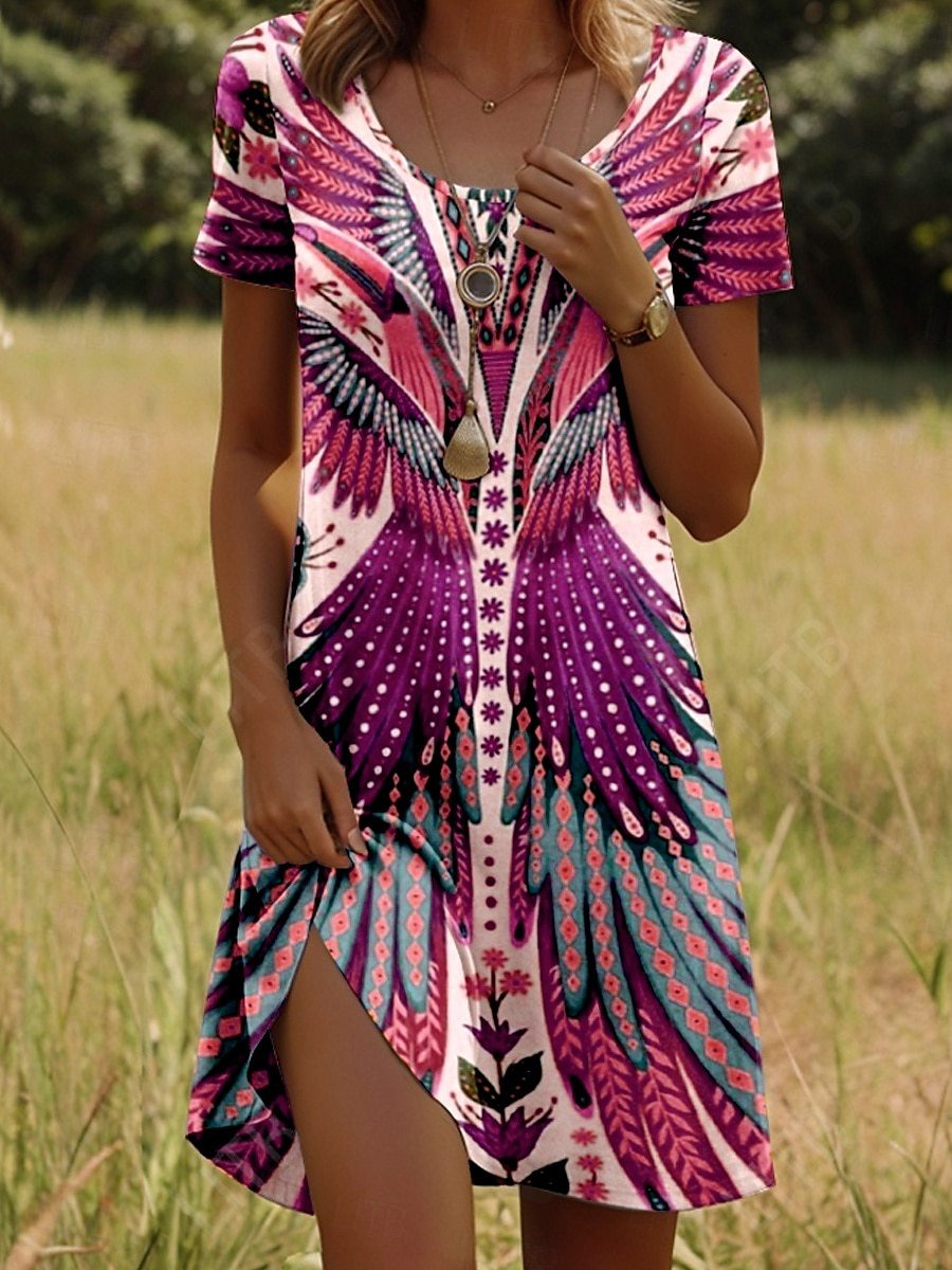 Mabel™ - Trendy Ethnic Printed Summer Dress