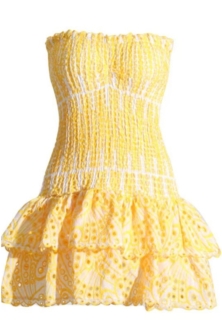 Ayana | Smocked Strapless Dress