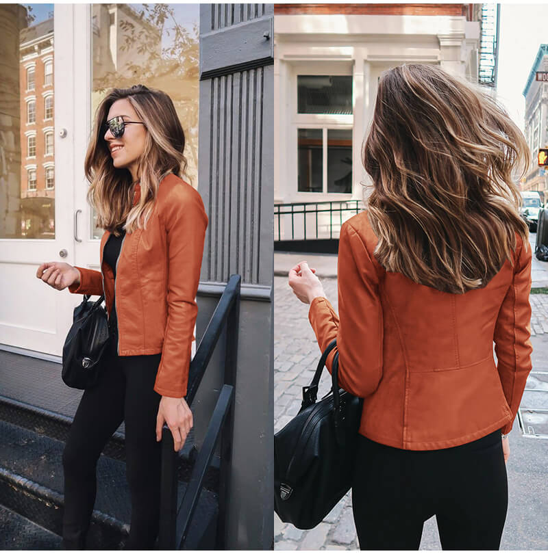 Abigail - Italian Vegan Leather Jacket