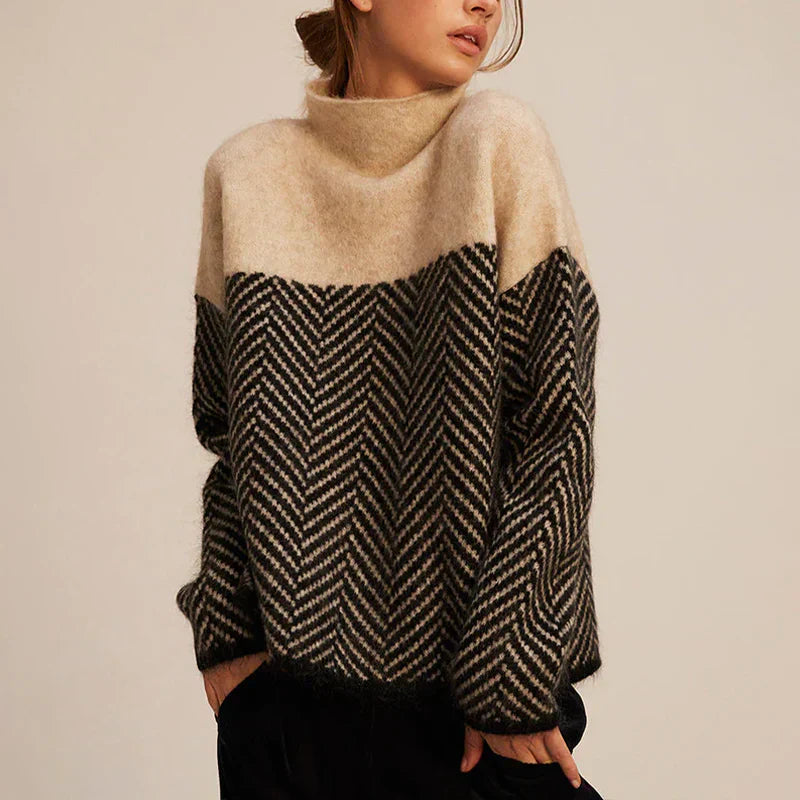 BRIELLE – MODERN ELEGANCE TURTLENECK SWEATER