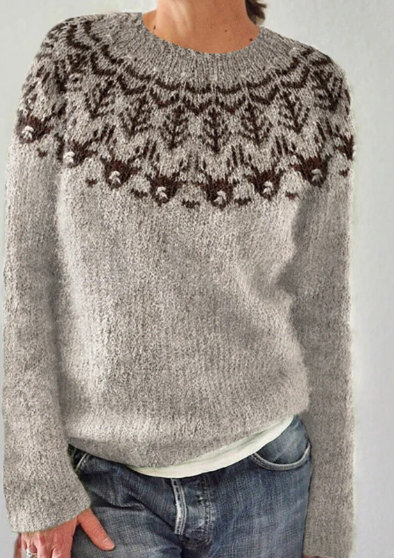 Long Sleeve Crew Neck Sweater