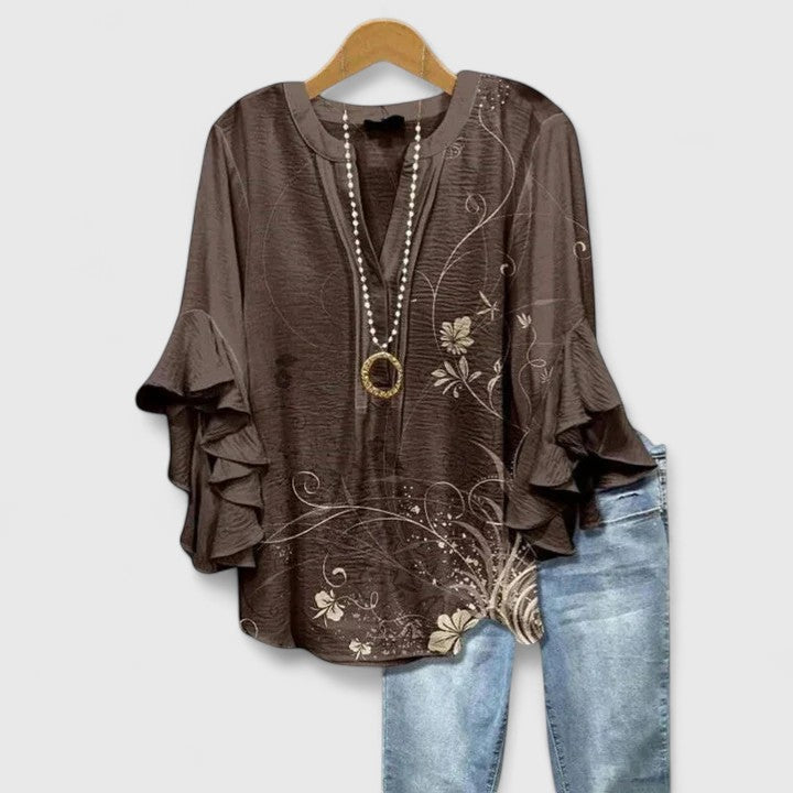 RENA – ARTISTIC RUFFLE BLOUSE