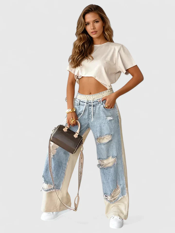 HAILEY – STREET CHIC DISTRESSED PANTS