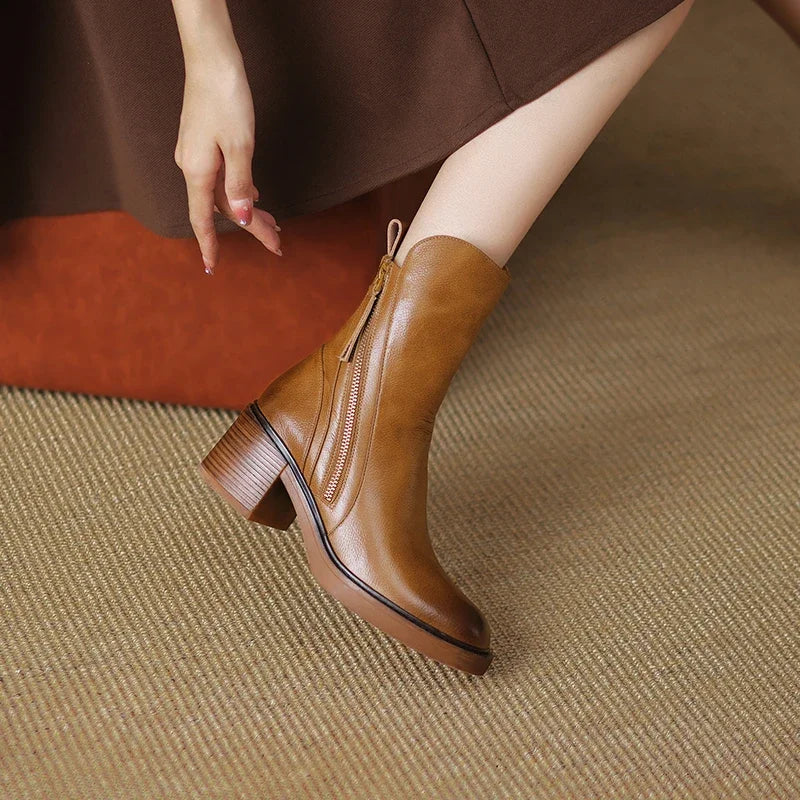 Meadow | Vegan Leather Ankle Boots