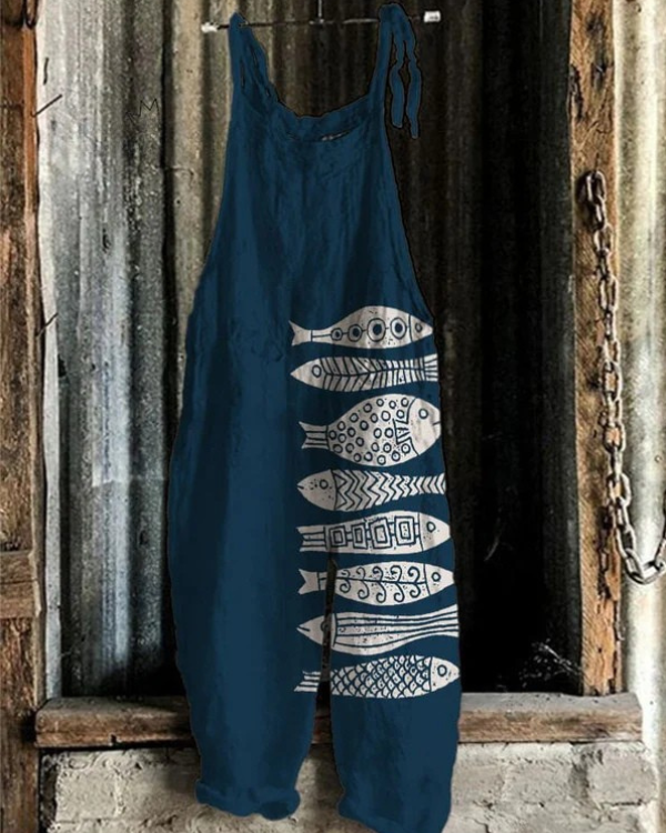 Vintage Floral Jumpsuit - Elegant Style & Comfort for Women