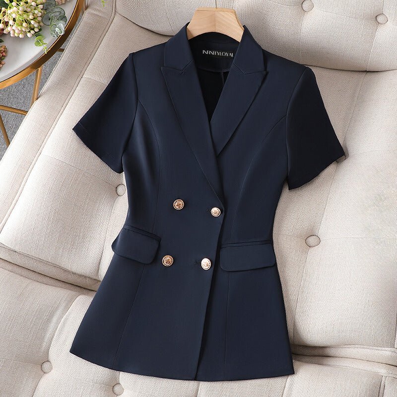 GERLIS FASHIONABLE SHORT-SLEEVED BLAZER