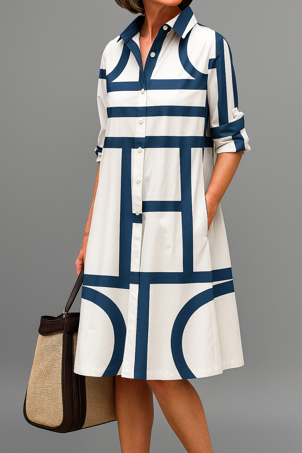 Julia - Elegant Midi Dress for Effortless Style