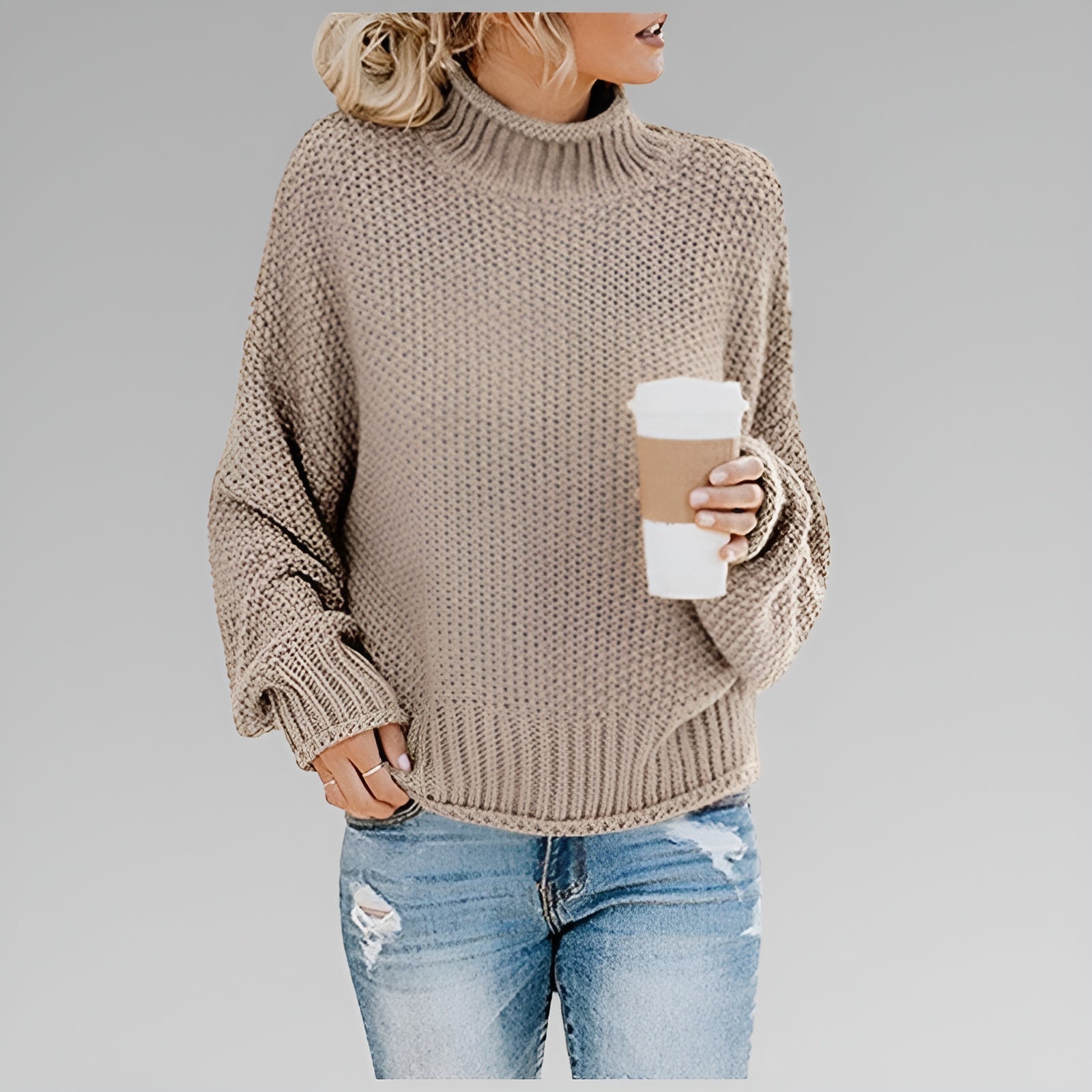 AUBREY – RELAXED CHARM KNIT SWEATER