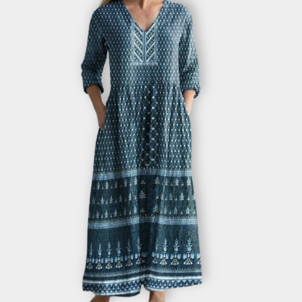 Oswina | Boho Maxi Dress Made of Soft Premium Fabric