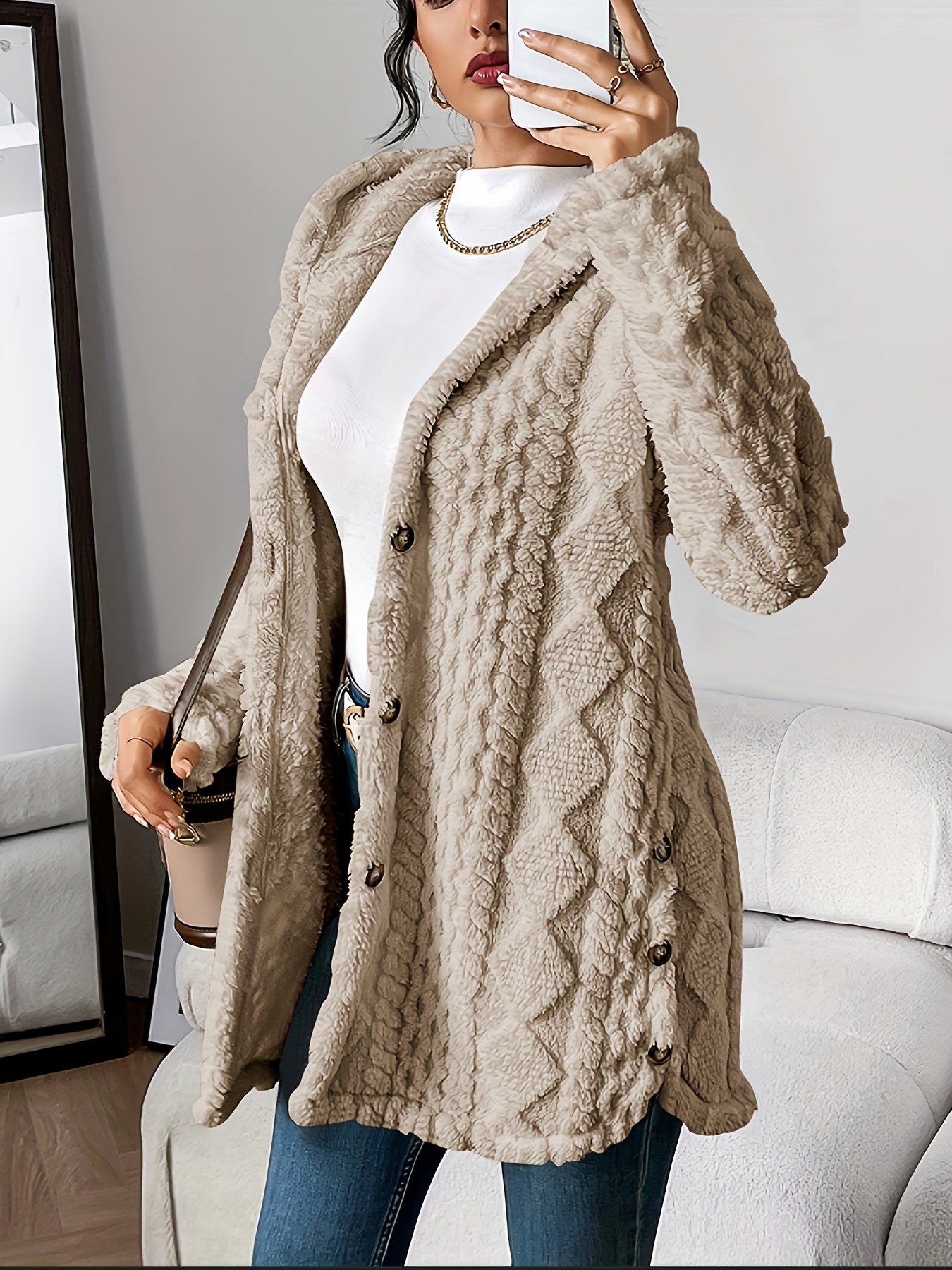Chateau Elise™   | Plush Hooded Cardigan