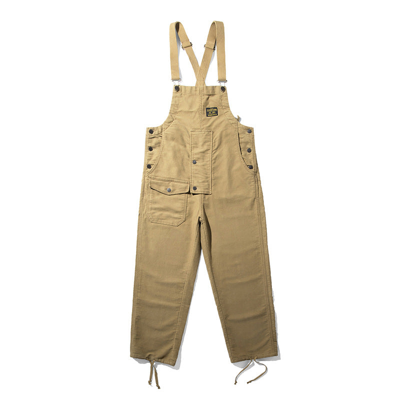 Unisex Moleskin Dungarees with Drawstring