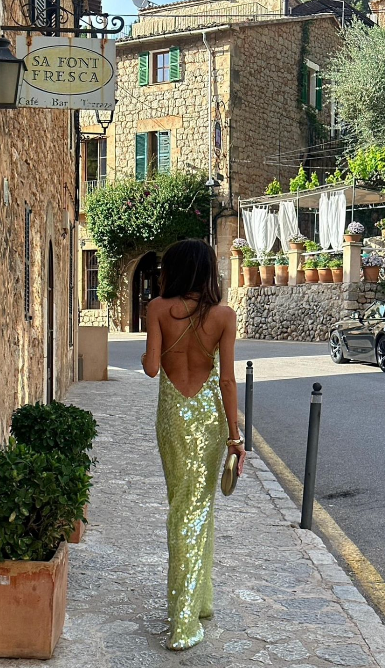 Kassandra | Backless Sequin Dress