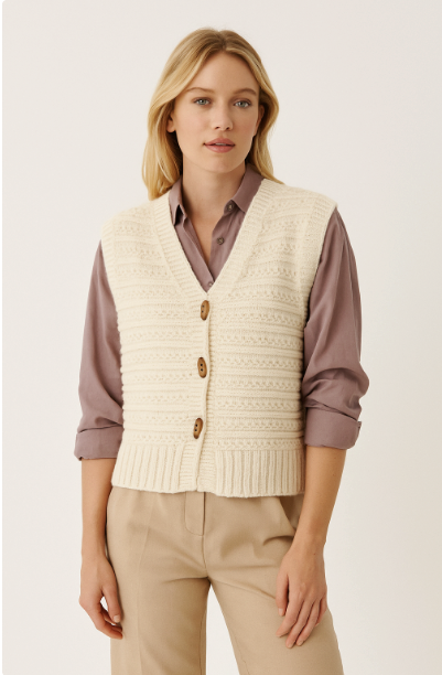 Camila - Sophisticated Sleeveless Knit Vest