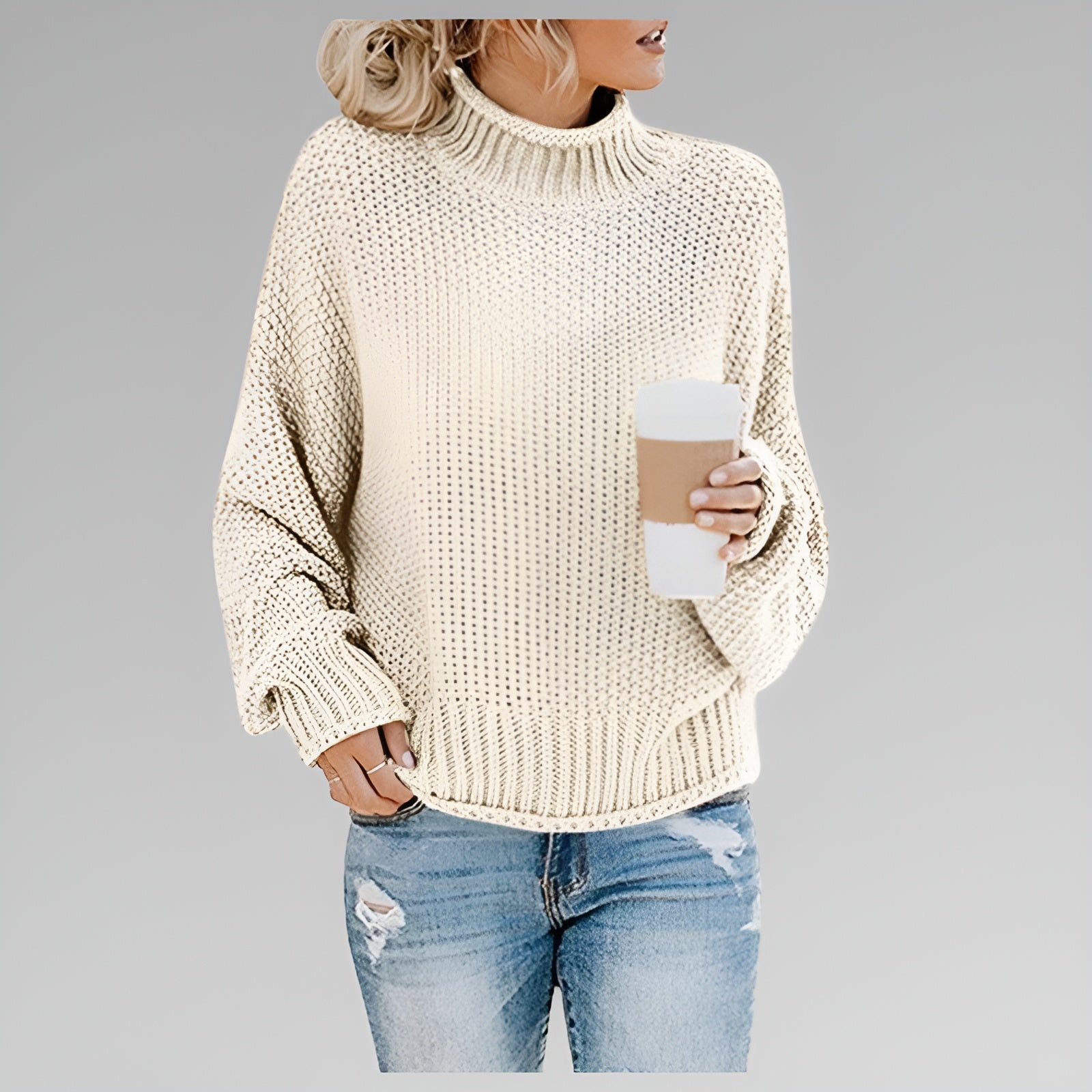 AUBREY – RELAXED CHARM KNIT SWEATER