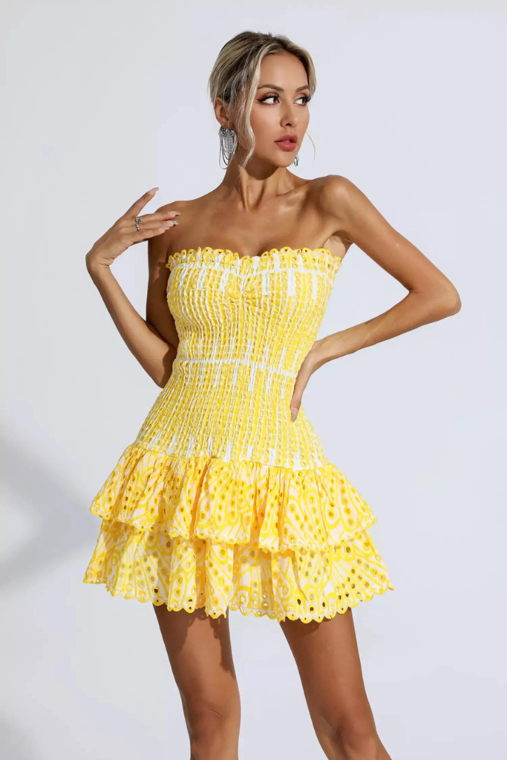 Ayana | Smocked Strapless Dress