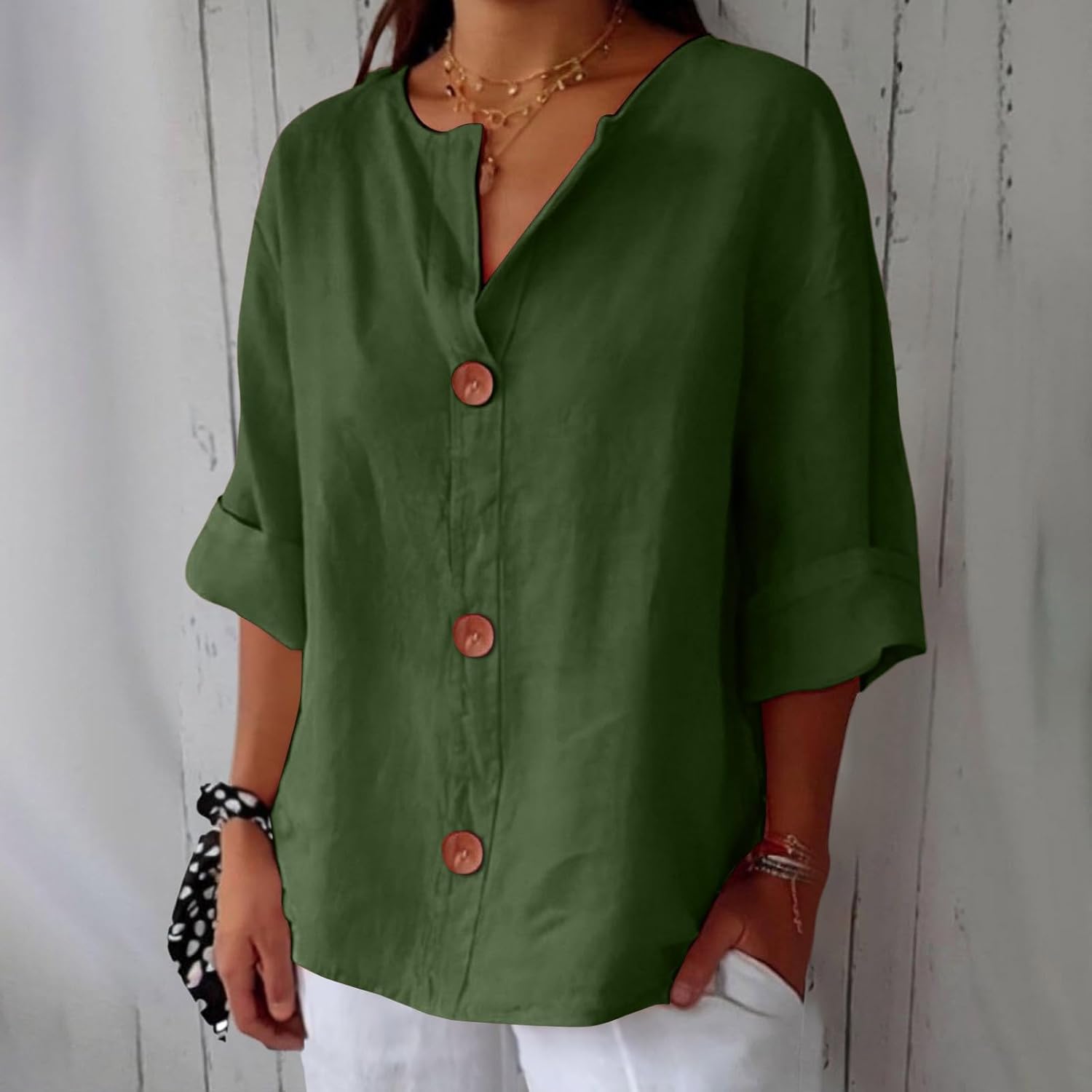 JULIA – RELAXED CHIC BUTTON BLOUSE