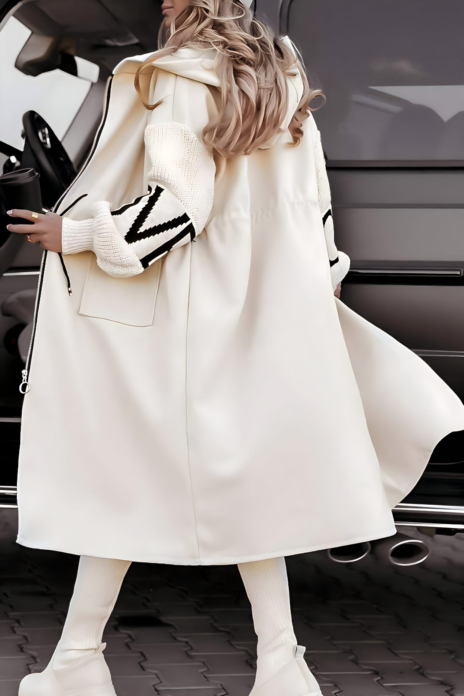 Marciline – CHIC HOODED LONG COAT