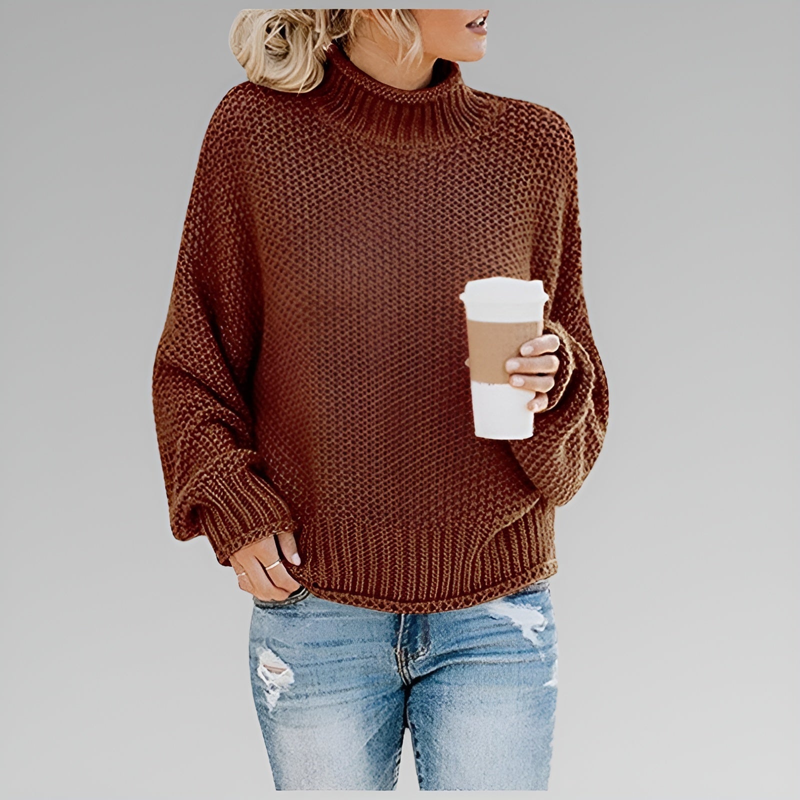 AUBREY – RELAXED CHARM KNIT SWEATER