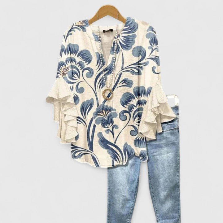 RENA – ARTISTIC RUFFLE BLOUSE