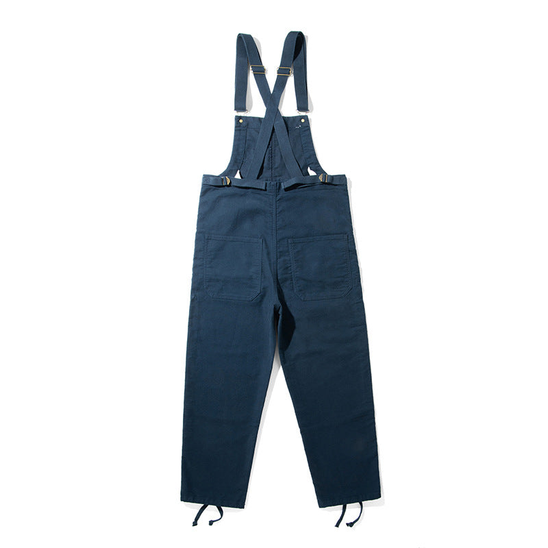 Unisex Moleskin Dungarees with Drawstring