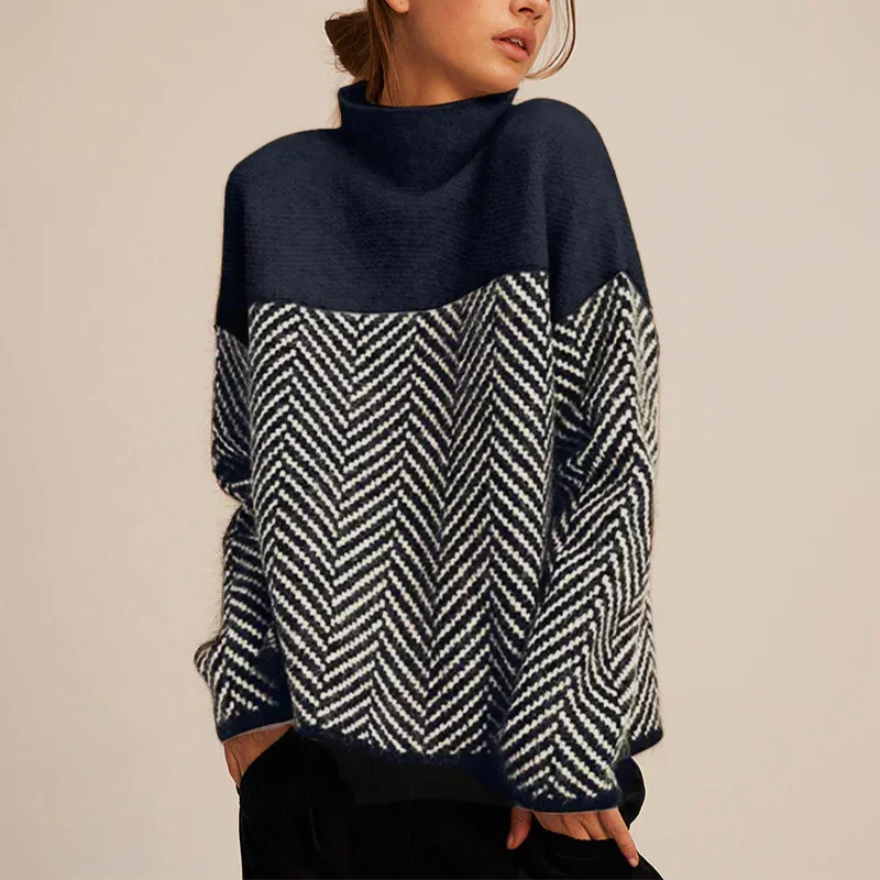 BRIELLE – MODERN ELEGANCE TURTLENECK SWEATER