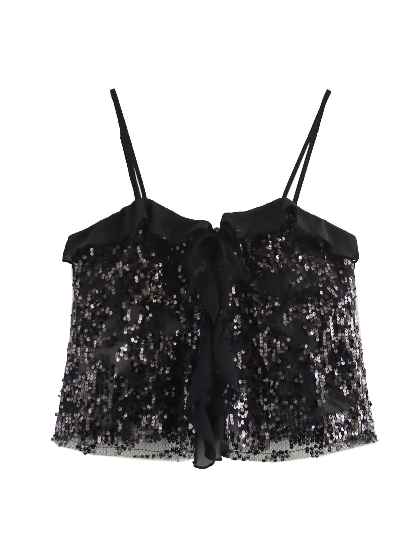 Jolene | Spaghetti Strap Sequin Top