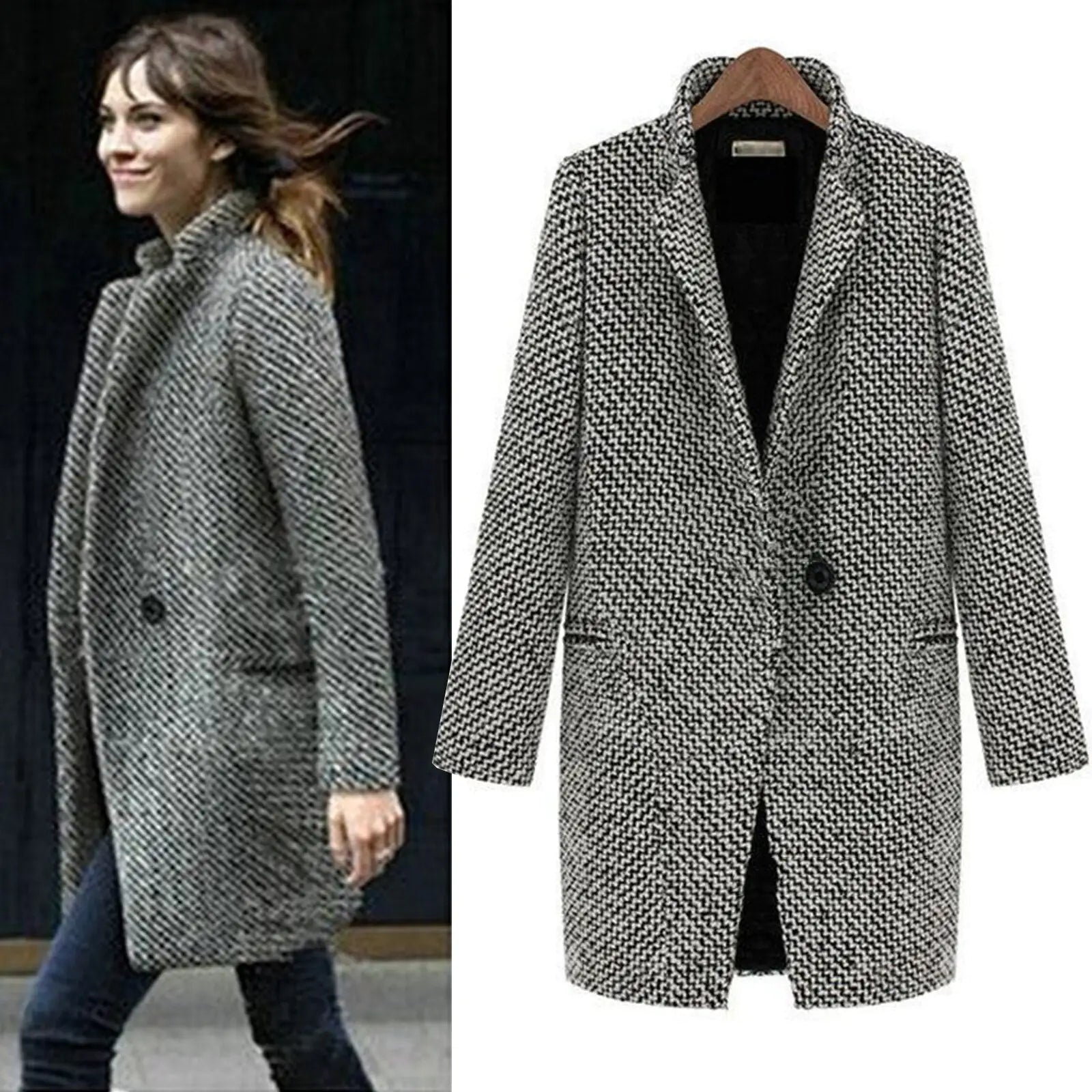 Evelyn - Chic Wool Winter Coat