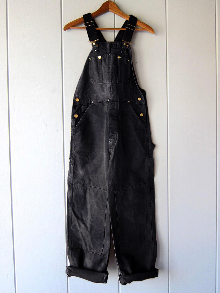 Women's Canvas Dungarees with Relaxed Fit