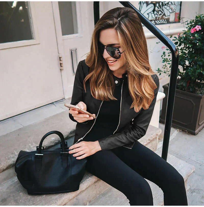 Abigail - Italian Vegan Leather Jacket