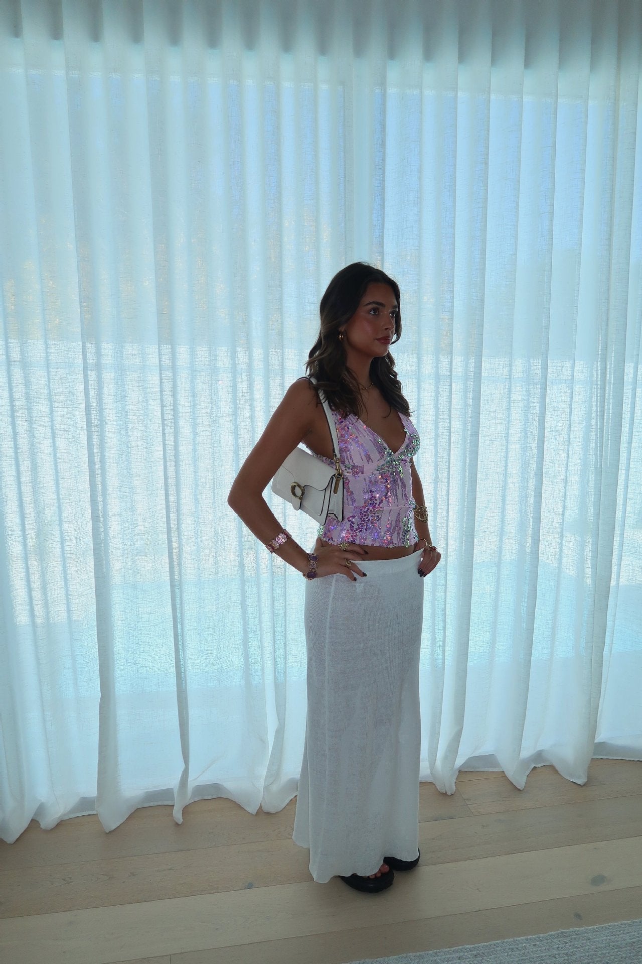 Kaitlyn | V-Neck Halter Top