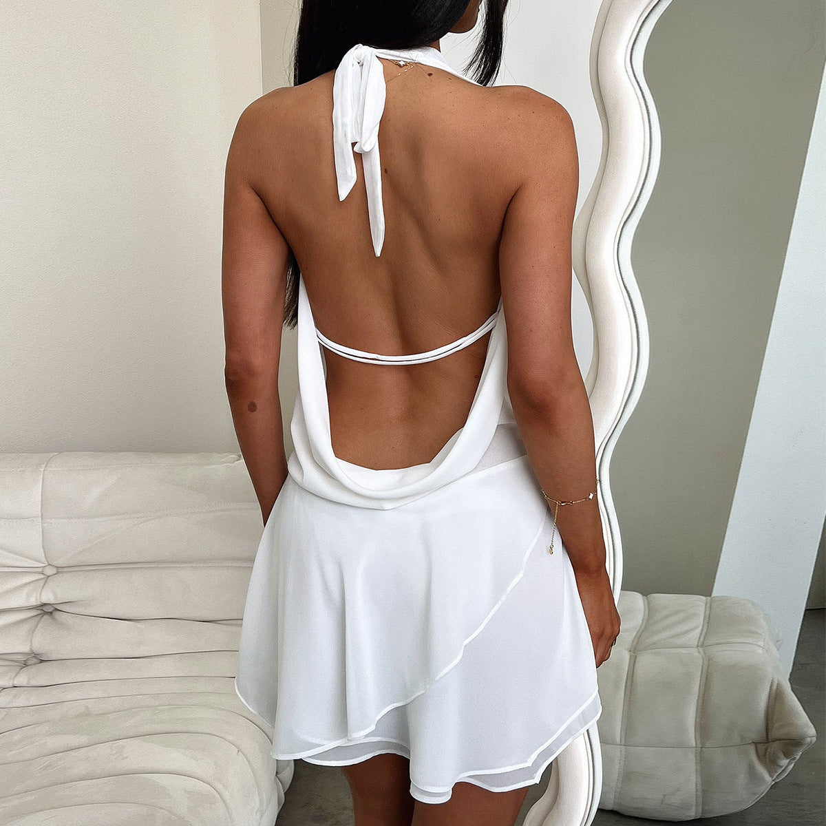 Xyrelle | Halter Backless Mini Dress