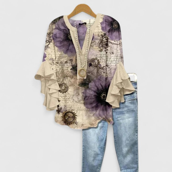 RENA – ARTISTIC RUFFLE BLOUSE