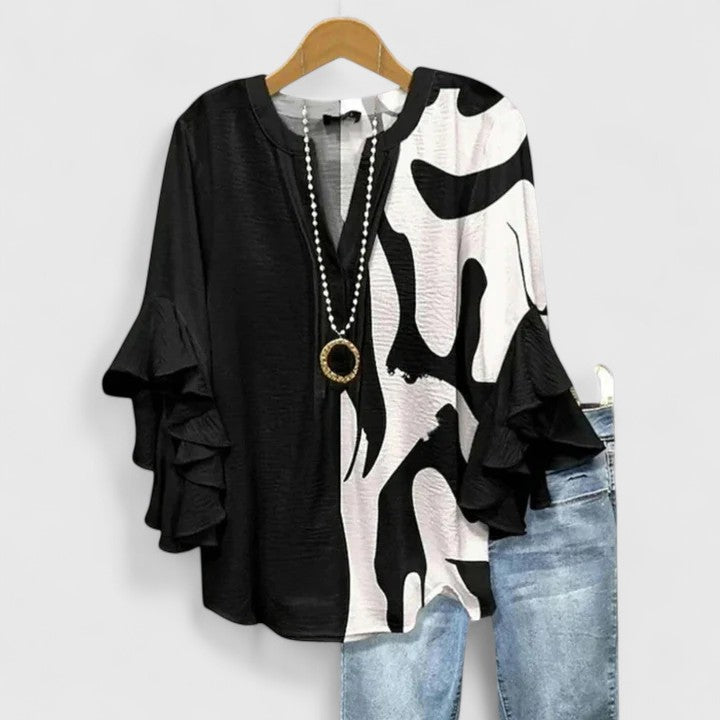 RENA – ARTISTIC RUFFLE BLOUSE