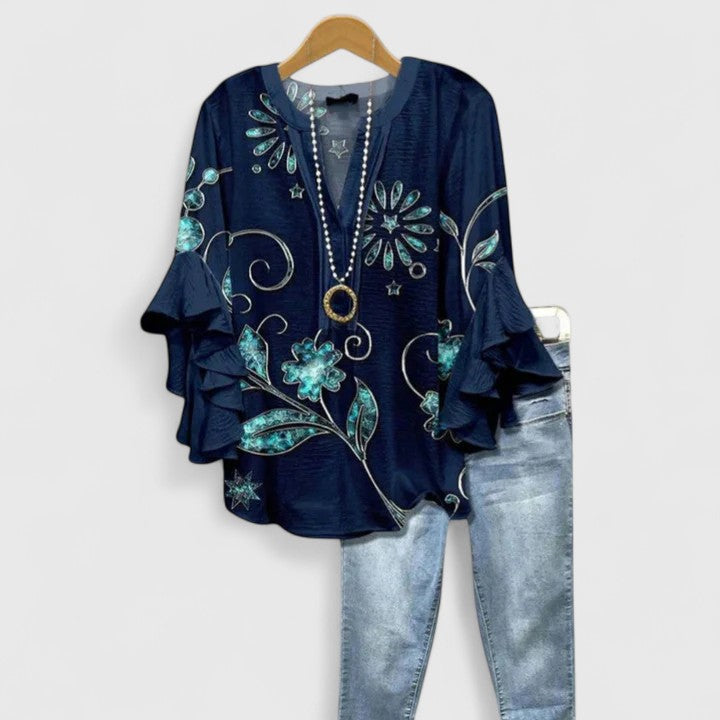 RENA – ARTISTIC RUFFLE BLOUSE