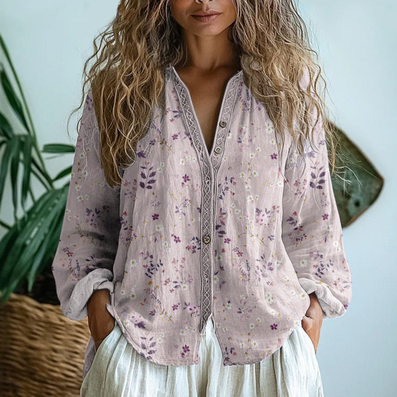 LARISSA – BOHO CHARM BUTTON BLOUSE