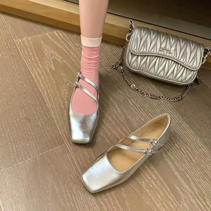 Chic Double-Strap Flats