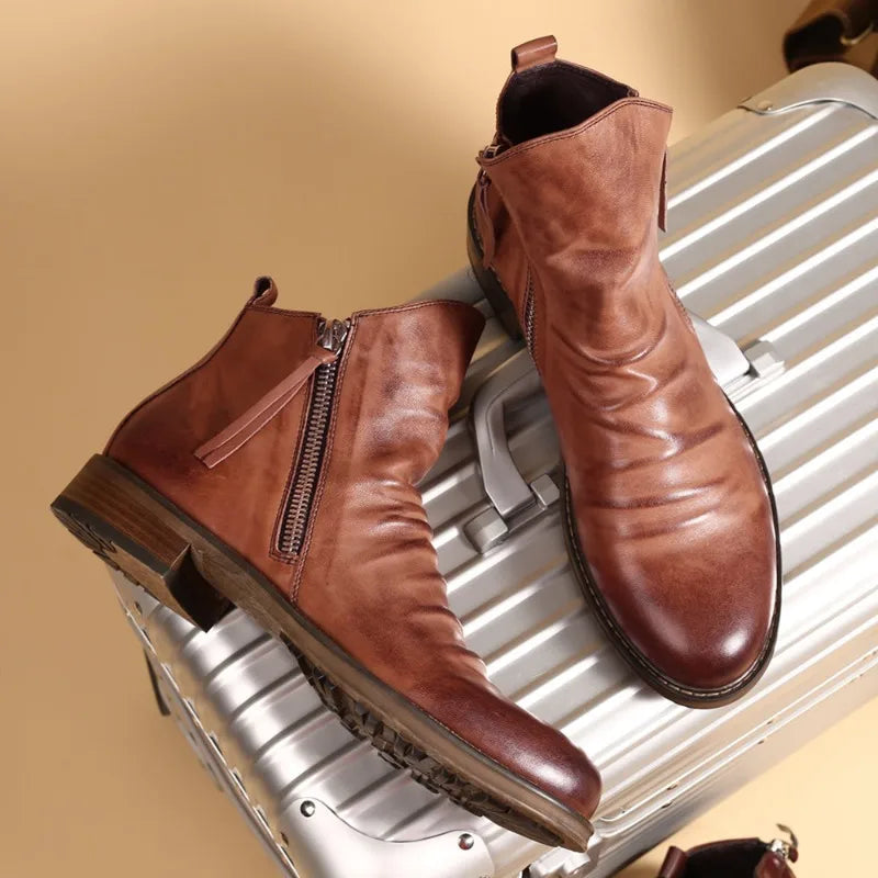 Owens™ | Vegan Leather Chelsea Boots