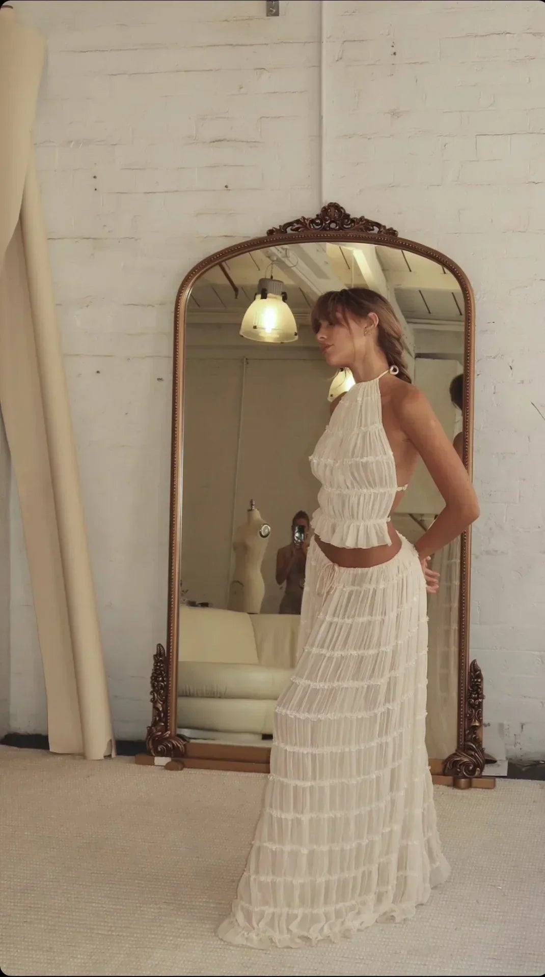 Kim | Pleated Two-Piece Set