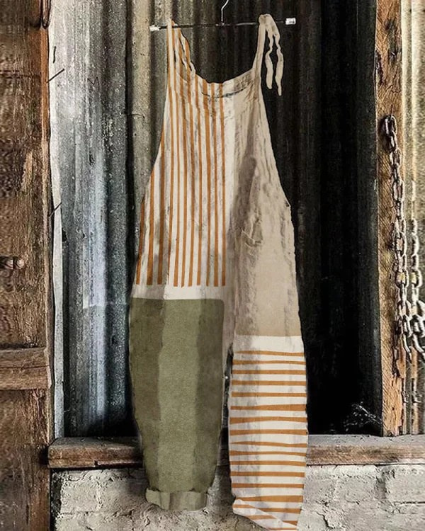 Vintage Wide-Leg Jumpsuit - Effortless Style & Comfort for Women