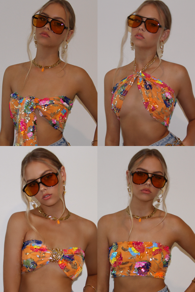 Rosie | Dazzling Wrap Top