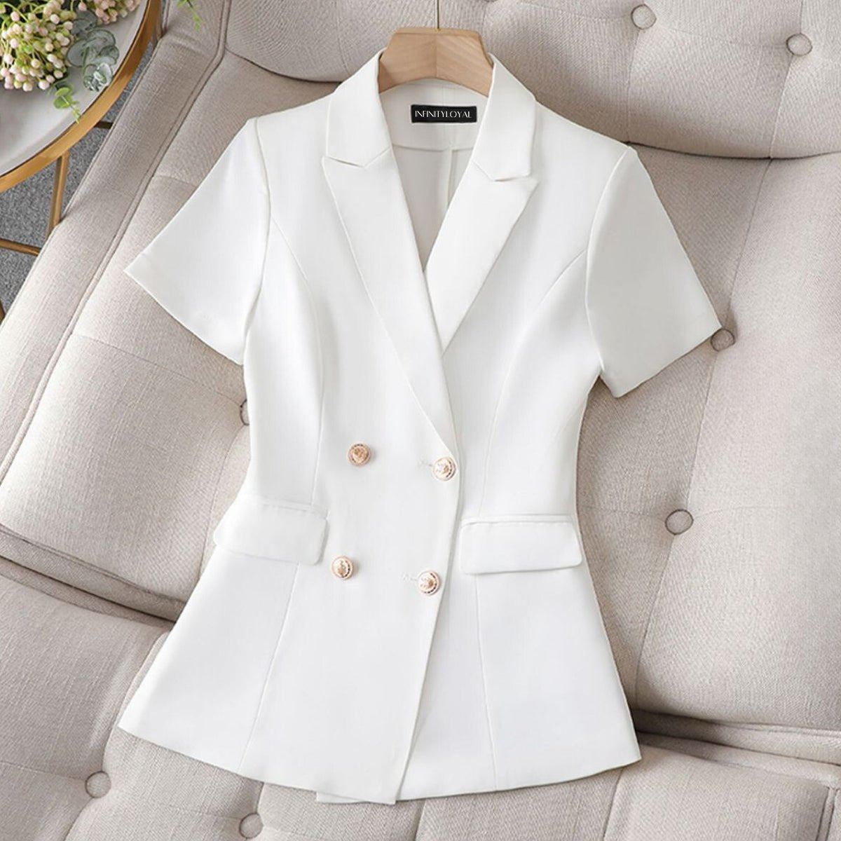 GERLIS FASHIONABLE SHORT-SLEEVED BLAZER