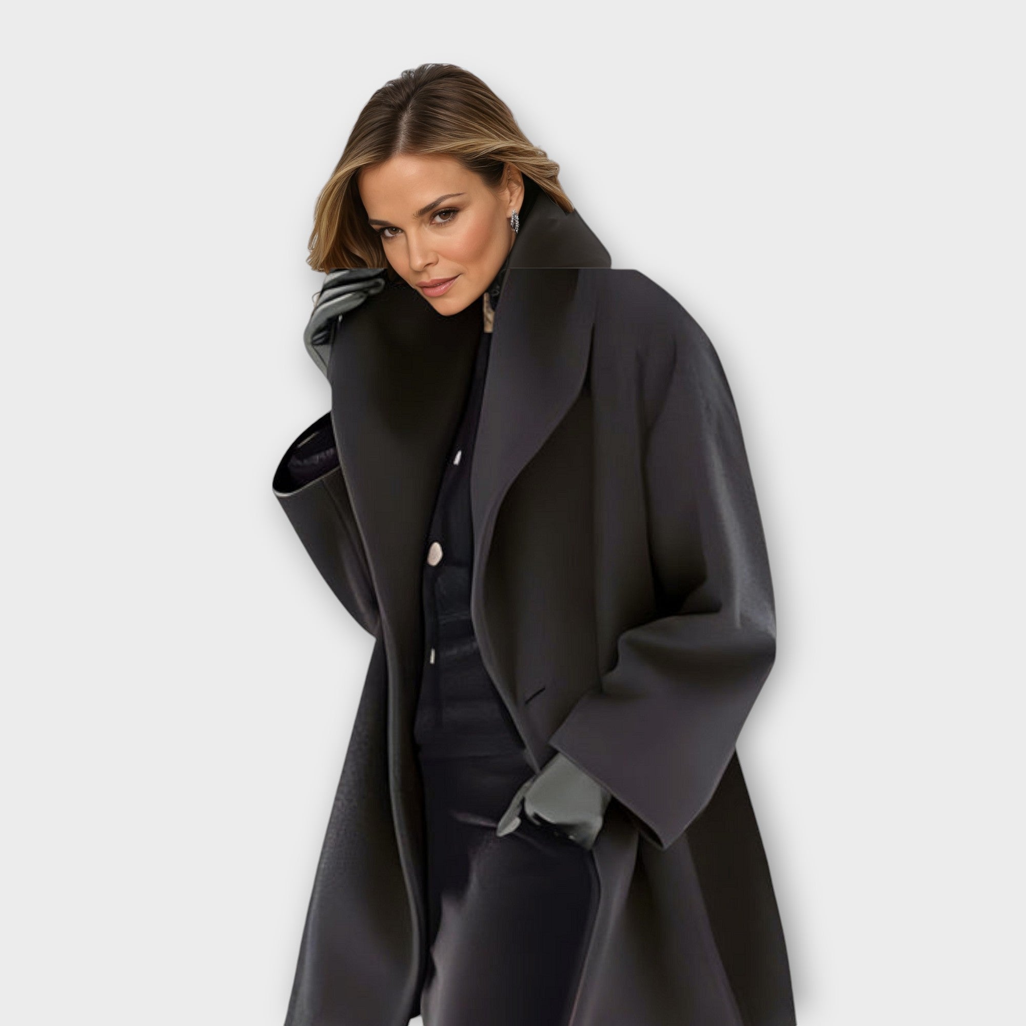 CELINA – CLASSIC ELEGANCE OVERCOAT WRAP YOURSELF IN TIMELESS SOPHISTICAT