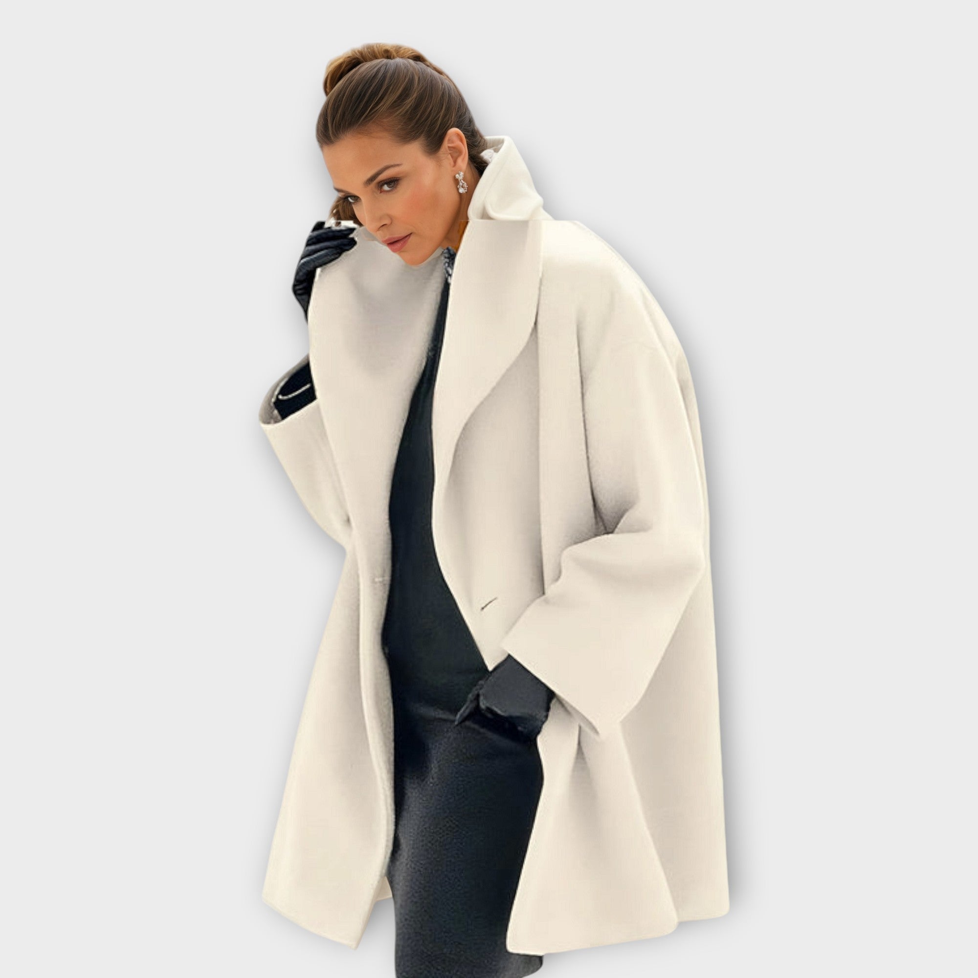 CELINA – CLASSIC ELEGANCE OVERCOAT WRAP YOURSELF IN TIMELESS SOPHISTICAT
